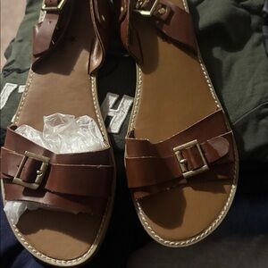 Montego Bay Club Tan Buckle Sandals